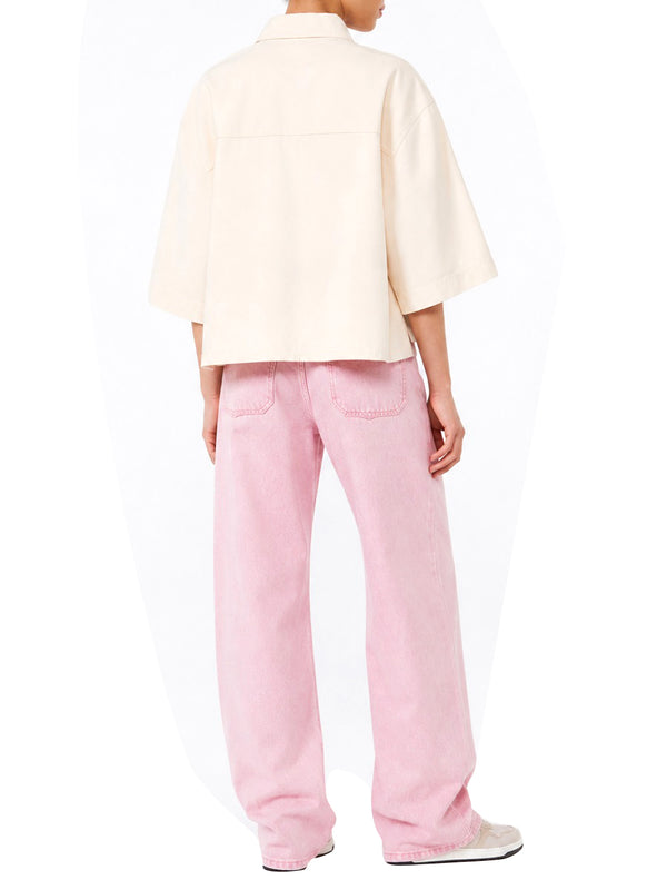 MAXMARA WEEKEND 1USCITA MaxMara Giacca Crop In Cotone Lavato - Ecru