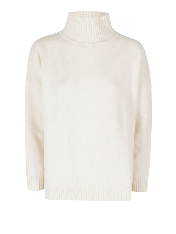 MAXMARA WEEKEND 2USCITA Maglione A Collo Alto In Lana MaxMara Weekend - Avorio