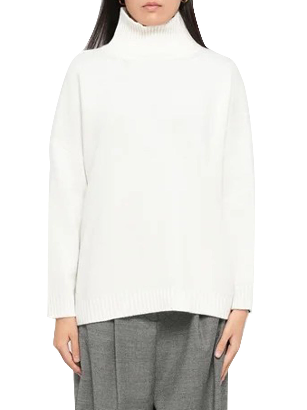 Max Mara Weekend Maglione A Collo Alto In Lana MaxMara Weekend - Avorio