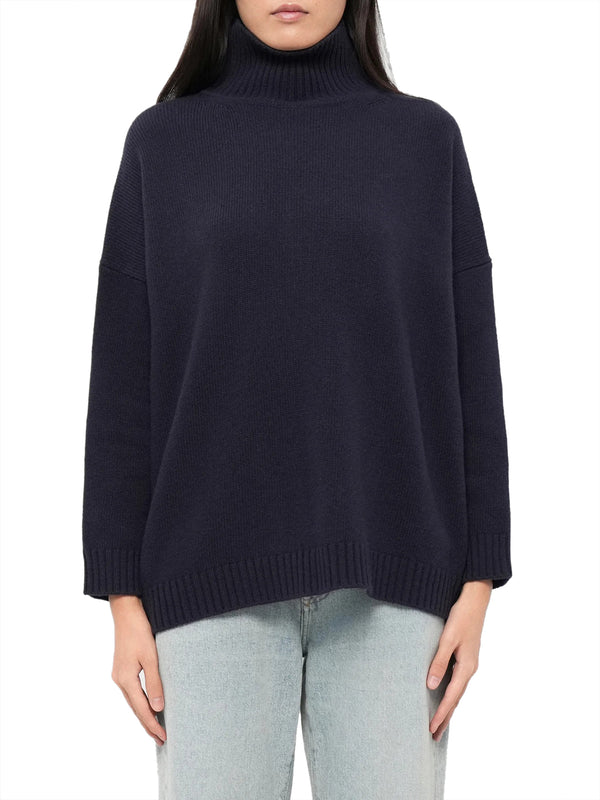 MAXMARA WEEKEND 2USCITA Maglione A Collo Alto In Lana MaxMara Weekend - Blu