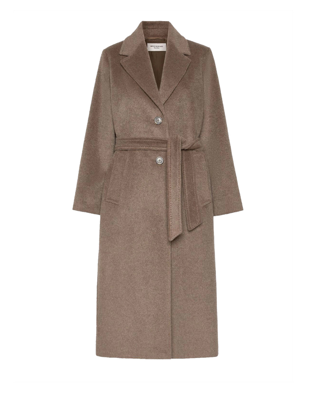 MAXMARA WEEKEND 2USCITA Cappotto Lungo In Orsetto Di Lana E Alpaca MaxMara Weekend - Marron Glace'