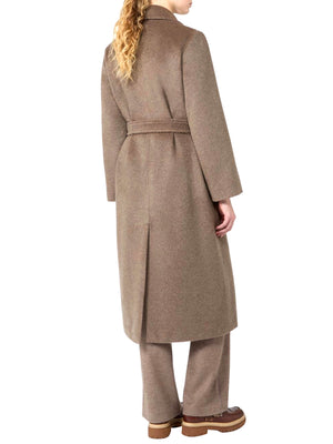 MAXMARA WEEKEND 2USCITA Cappotto Lungo In Orsetto Di Lana E Alpaca MaxMara Weekend - Marron Glace'