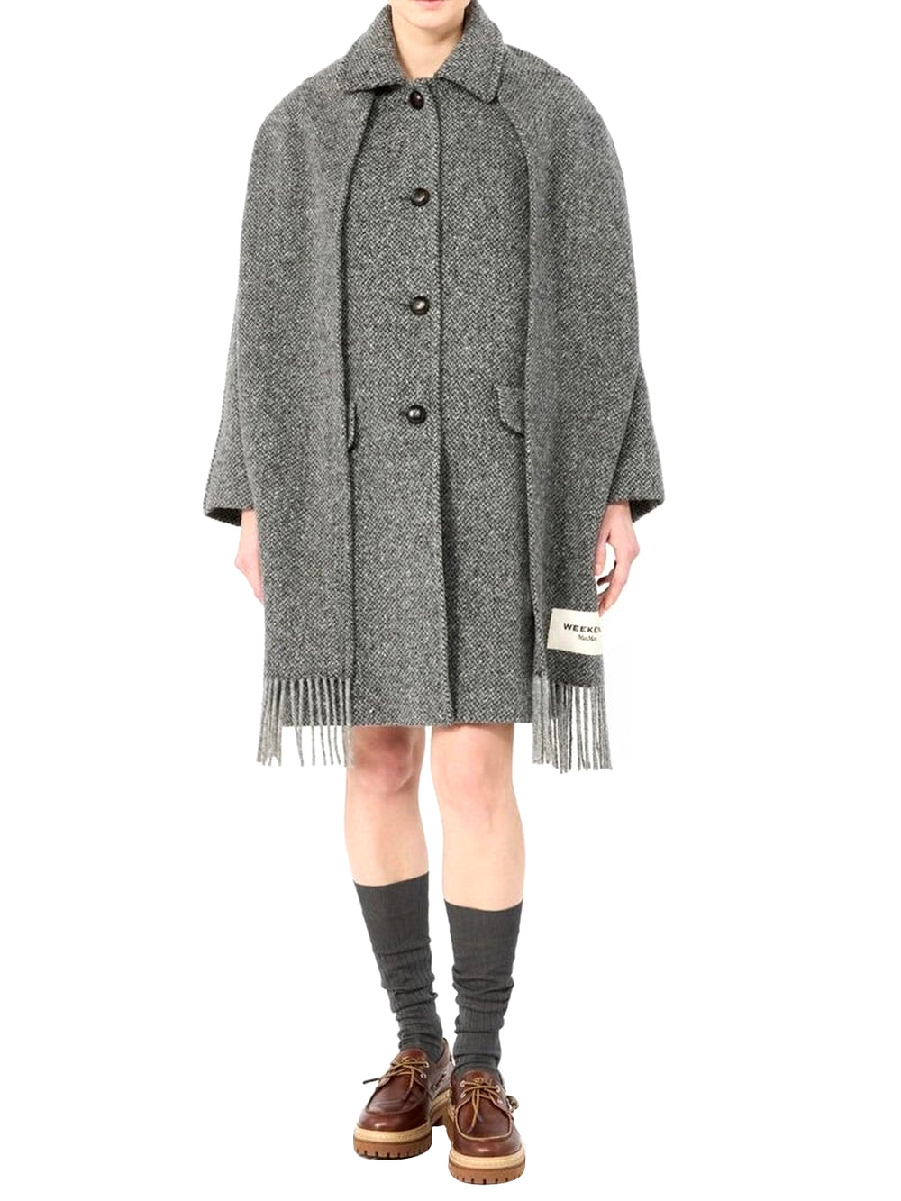 MAXMARA WEEKEND 2USCITA Cappotto Latino Di Lana MaxMara Weekend - Antracite
