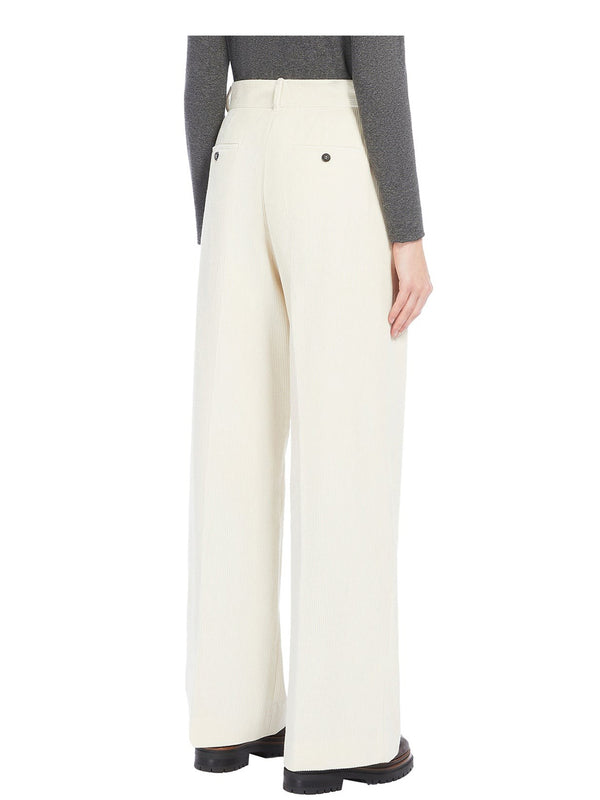 MAXMARA WEEKEND 2USCITA Pantalone Tania In Velluto MaxMara Weekend - Avorio