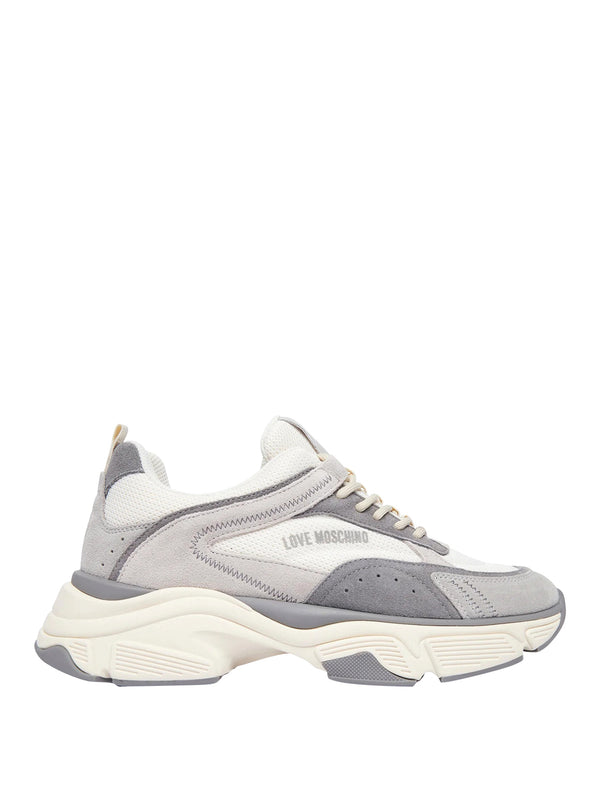 MOSCHINO CALZATURE PRE Sneakers Moschino Stardust60 Mix Avorio Tortora