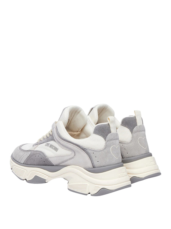 MOSCHINO CALZATURE PRE Sneakers Moschino Stardust60 Mix Avorio Tortora