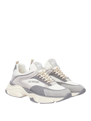 MOSCHINO CALZATURE PRE Sneakers Moschino Stardust60 Mix Avorio Tortora