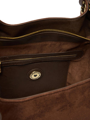 MOSCHINO COLLECTION Borsa A Mano Moschino Logo Frontale Cioccolato