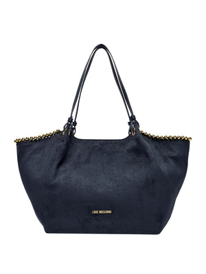 MOSCHINO COLLECTION Borsa A Mano Moschino Logo Frontale Navy