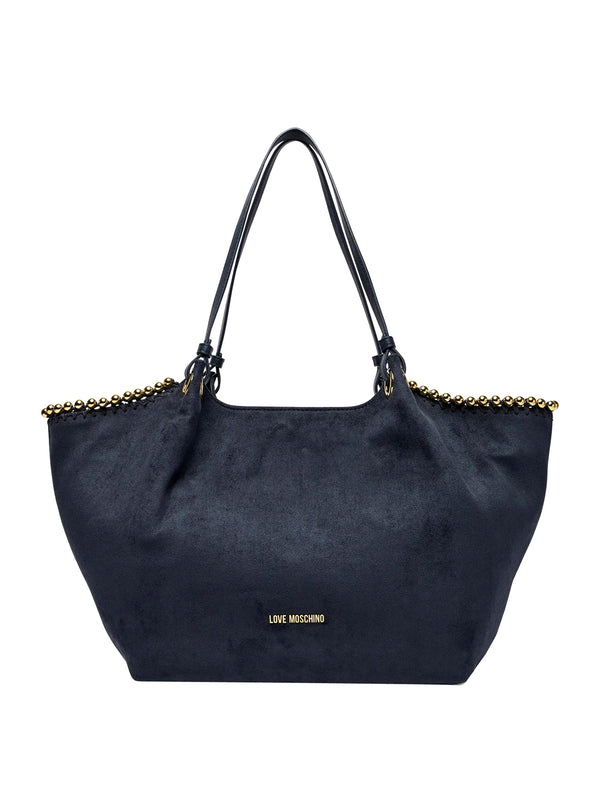 MOSCHINO COLLECTION Borsa A Mano Moschino Logo Frontale Navy