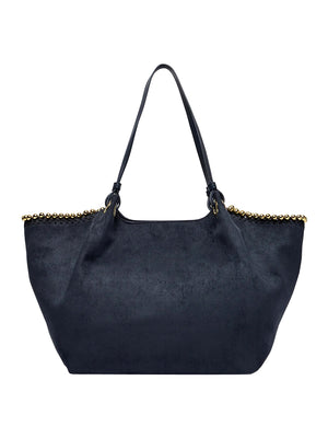 MOSCHINO COLLECTION Borsa A Mano Moschino Logo Frontale Navy