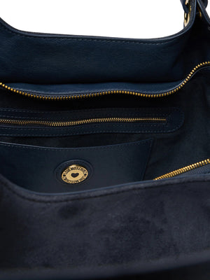 MOSCHINO COLLECTION Borsa A Mano Moschino Logo Frontale Navy
