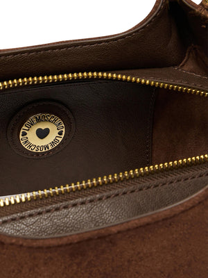 MOSCHINO COLLECTION Borsa A Mano Camoscio Moschino - Marrone