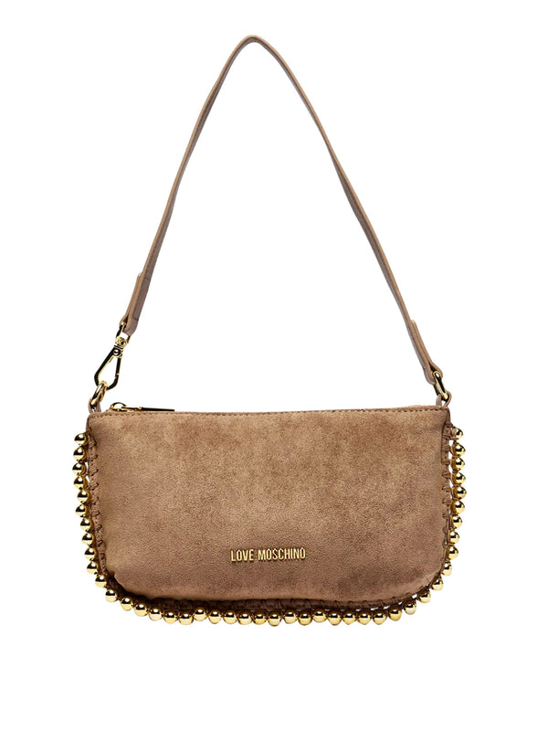 MOSCHINO COLLECTION Borsa Pochette Scamosciata Moschino - Sabbia