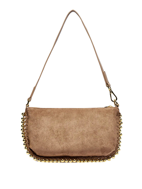 MOSCHINO COLLECTION Borsa Pochette Scamosciata Moschino - Sabbia