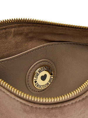 MOSCHINO COLLECTION Borsa Pochette Scamosciata Moschino - Sabbia