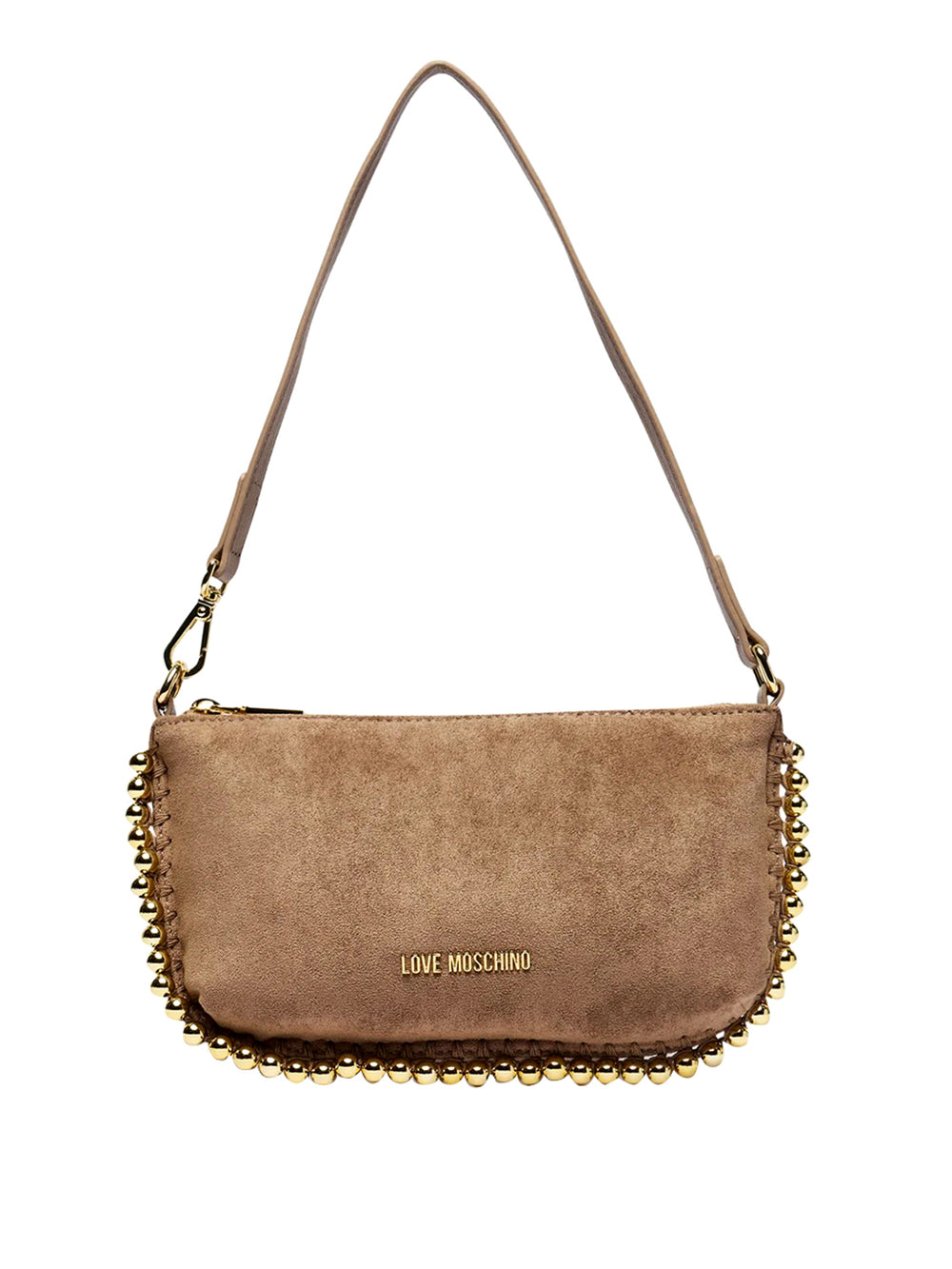 Moschino Borsa Pochette Scamosciata Moschino - Sabbia