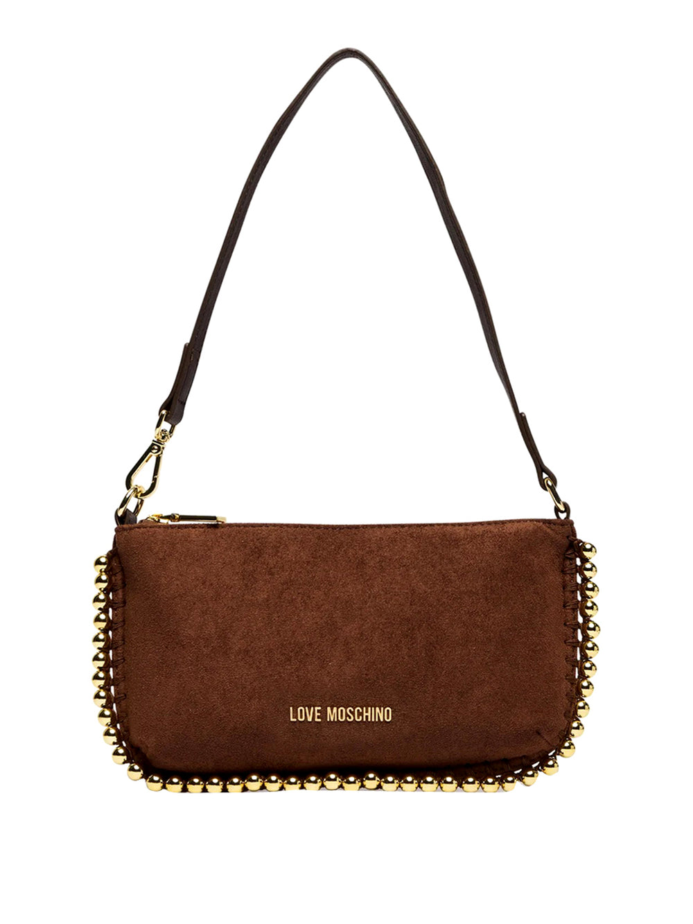 MOSCHINO COLLECTION Borsa Pochette Scamosciata Moschino - Marrone
