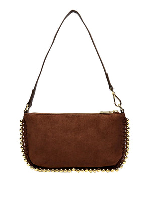 MOSCHINO COLLECTION Borsa Pochette Scamosciata Moschino - Marrone
