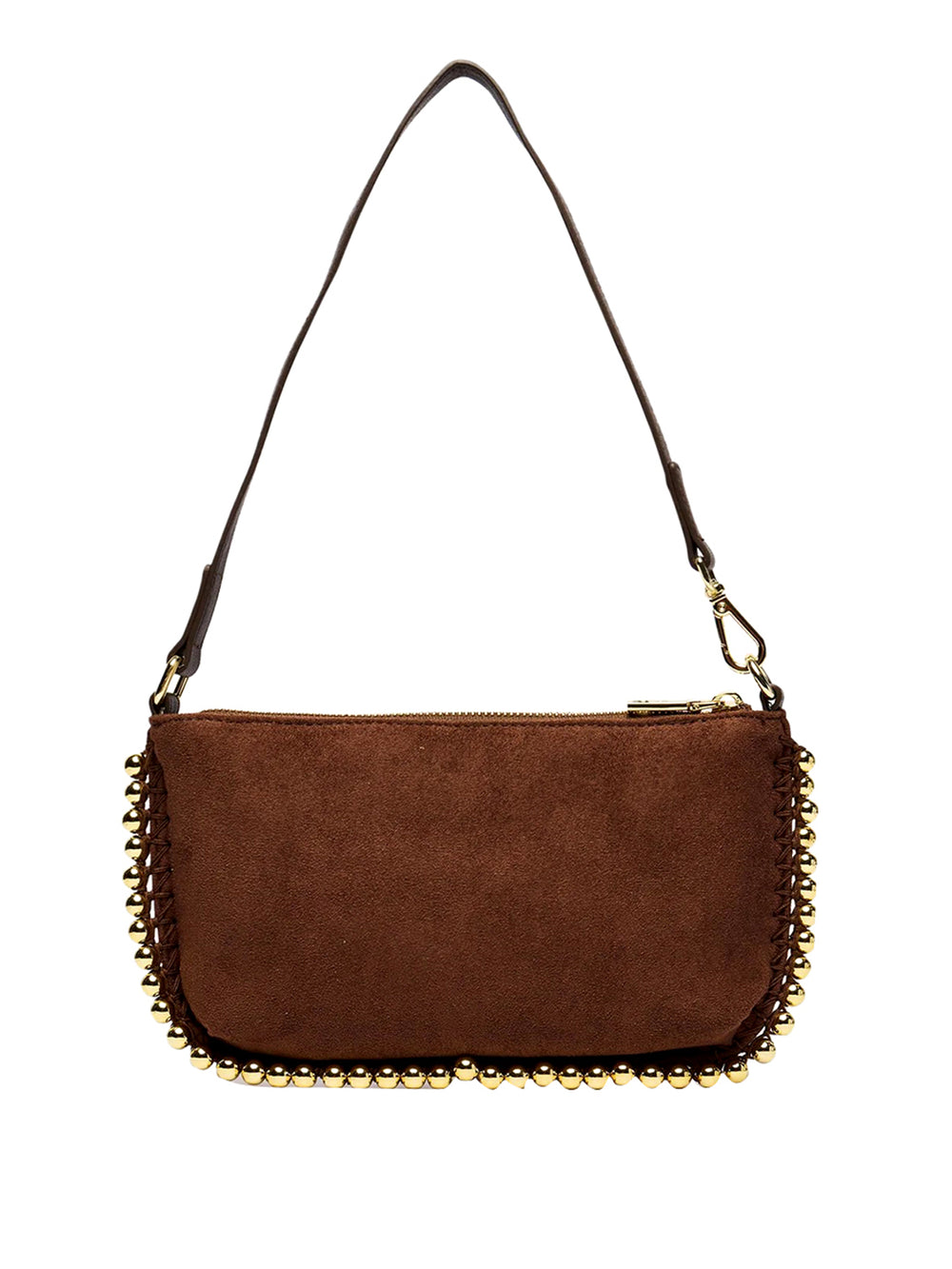 Moschino Borsa Pochette Scamosciata Moschino - Marrone