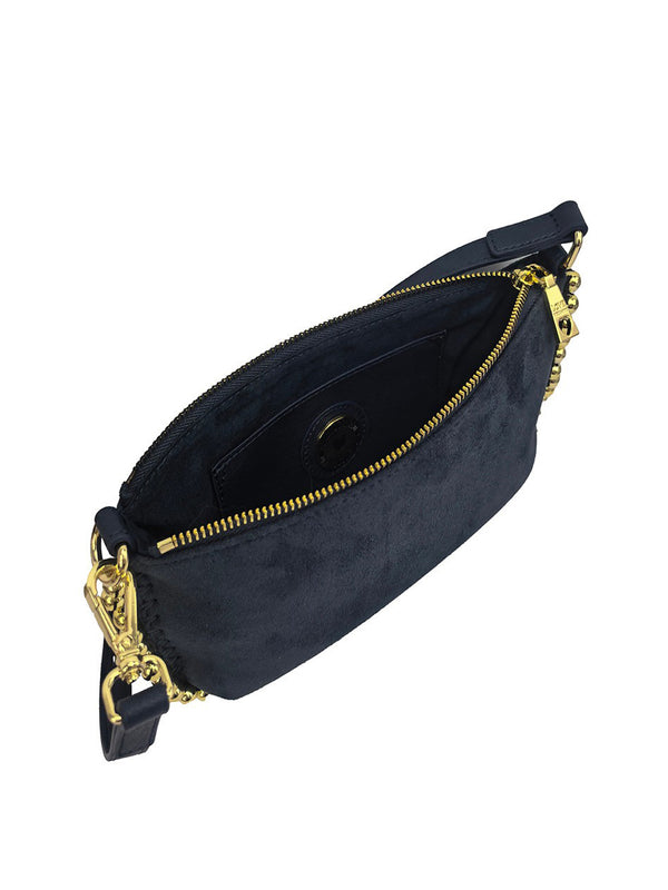 Moschino Borsa Pochette Scamosciata Moschino - Navy