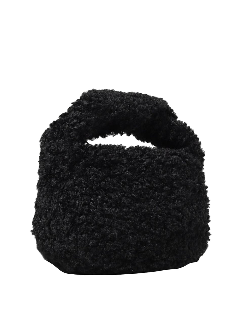 Moschino Borsa A Mano Faux Fur Moschino - Nero