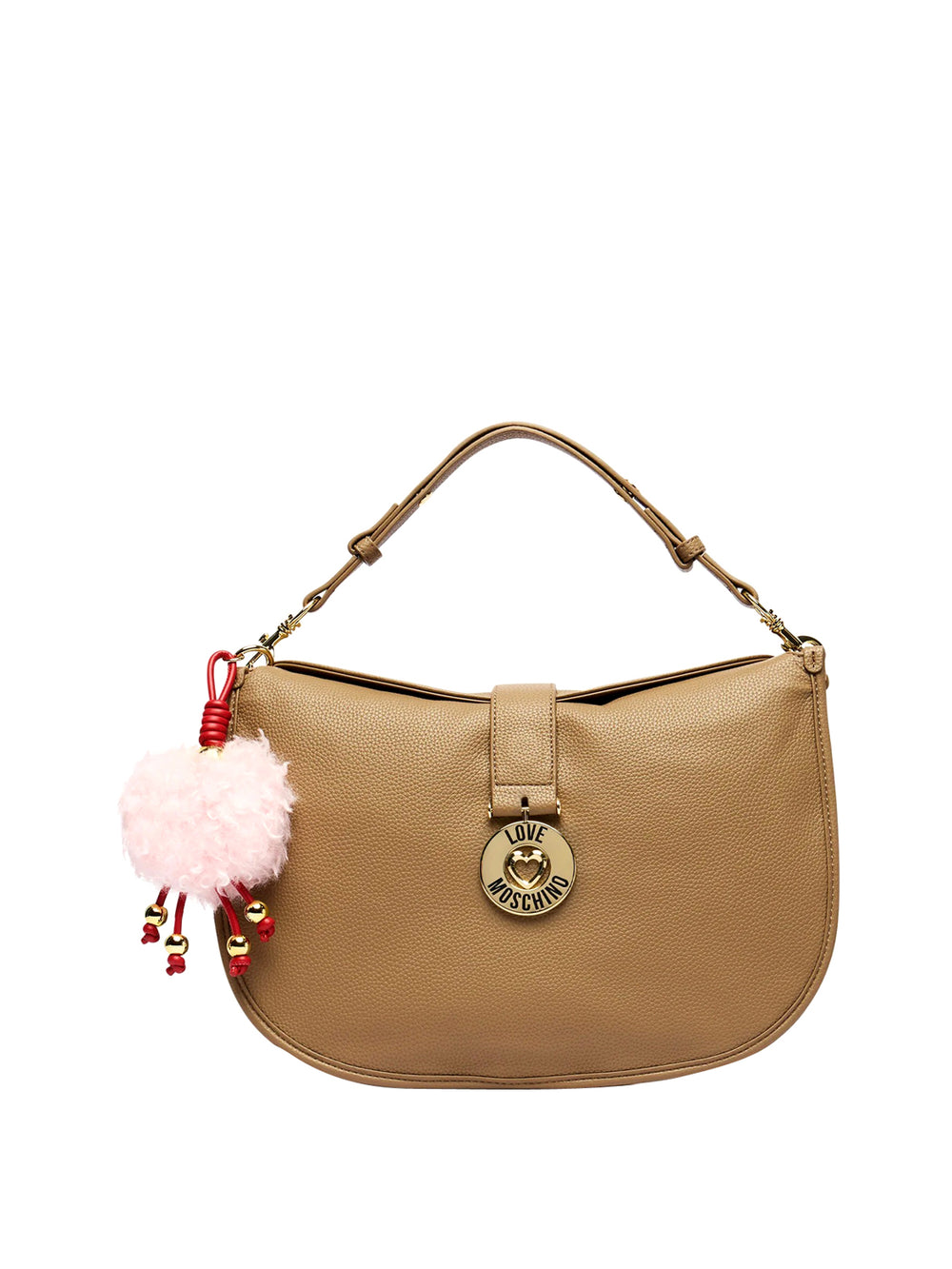 MOSCHINO COLLECTION Borsa Con Charm Moschino - Sabbia