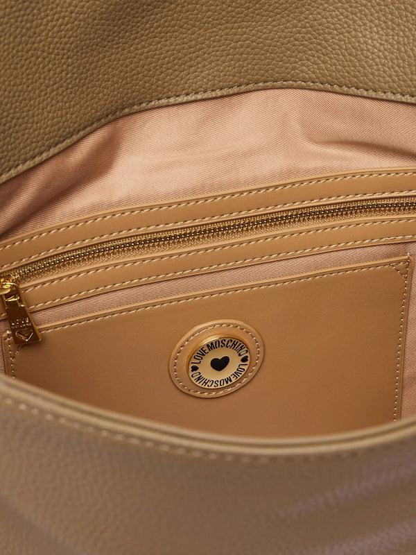MOSCHINO COLLECTION Borsa Con Charm Moschino - Sabbia