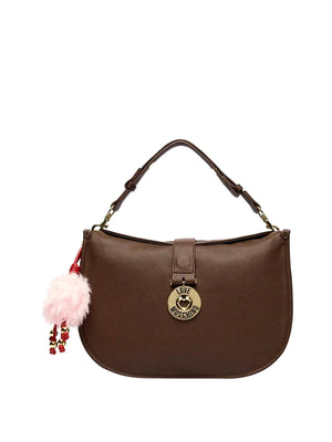 MOSCHINO COLLECTION Borsa Con Charm Moschino - Cioccolato