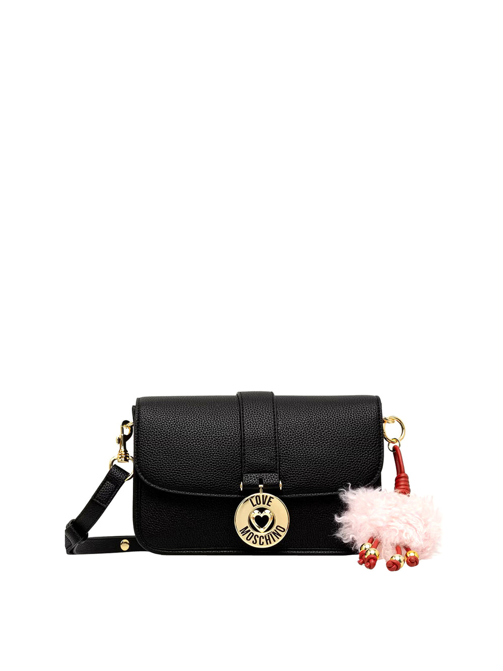 MOSCHINO COLLECTION Borsa A Tracolla Con Charm Moschino - Nero