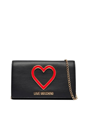 MOSCHINO COLLECTION Borsa Pochette Con Tracolla Recycled Leather Moschino - Nero