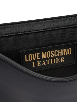 MOSCHINO COLLECTION Borsa Pochette Con Tracolla Recycled Leather Moschino - Nero
