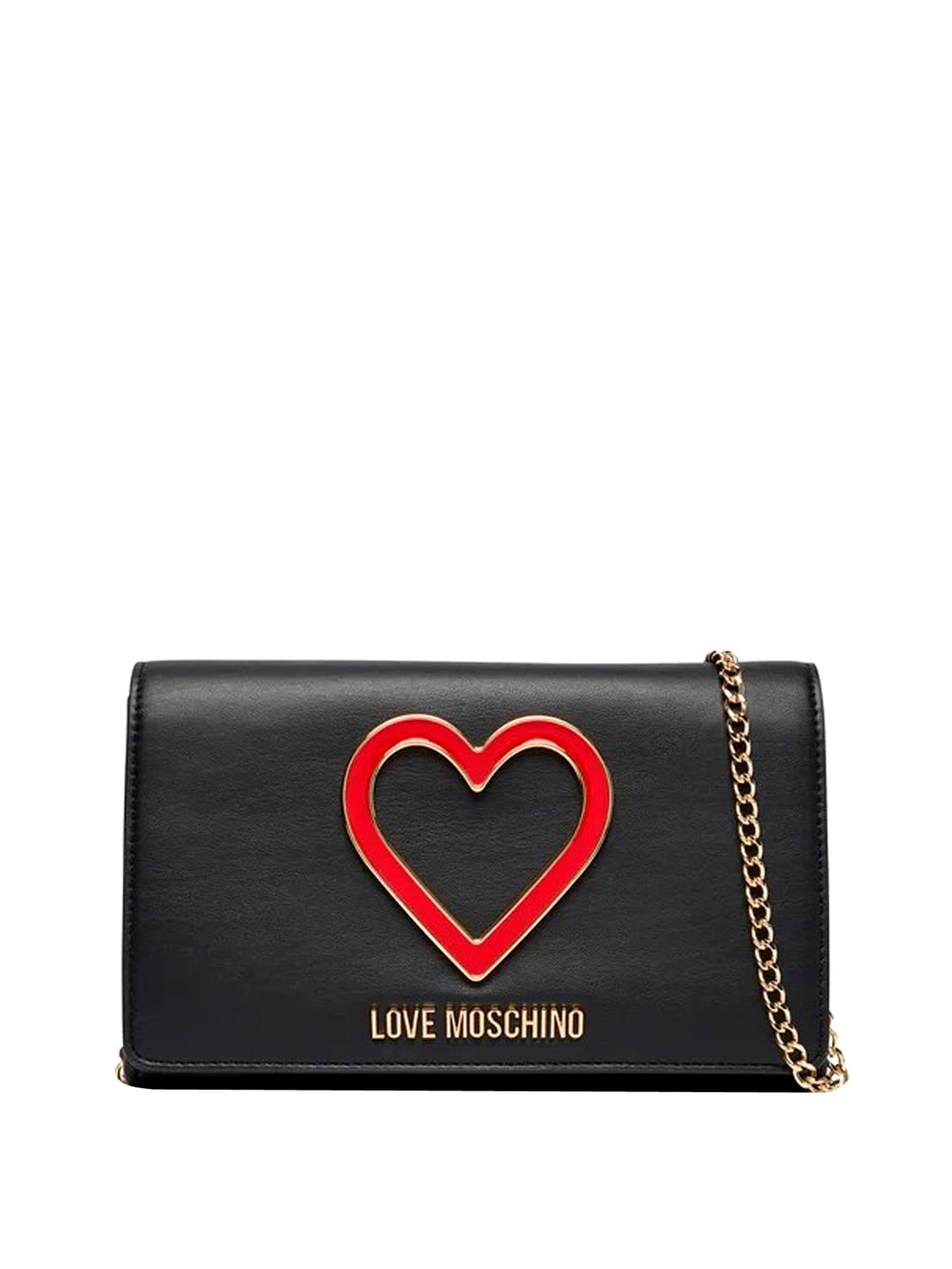 Moschino Borsa Pochette Con Tracolla Recycled Leather Moschino - Nero