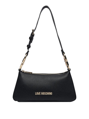 MOSCHINO PRECOLLECTION Borsa A Tracolla Moschino Logo Frontale Nero
