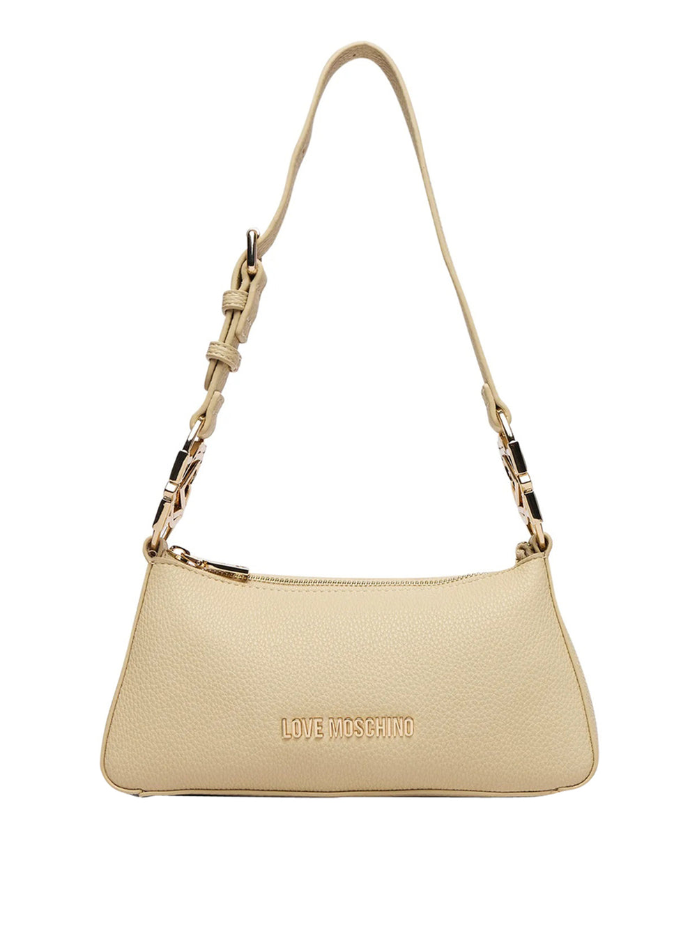 MOSCHINO PRECOLLECTION Borsa A Tracolla Moschino Logo Frontale Burro