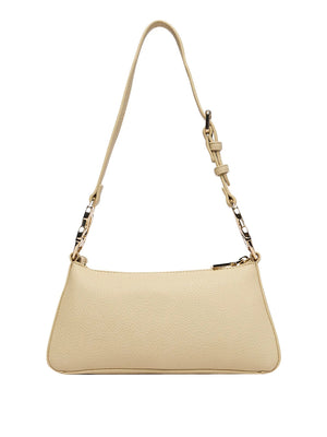 MOSCHINO PRECOLLECTION Borsa A Tracolla Moschino Logo Frontale Burro