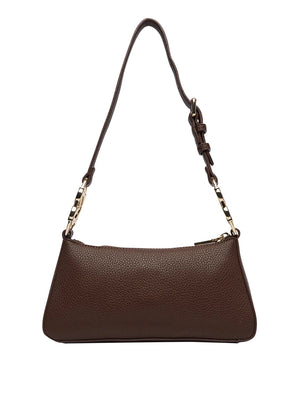 MOSCHINO PRECOLLECTION Borsa A Tracolla Moschino Logo Frontale Marrone