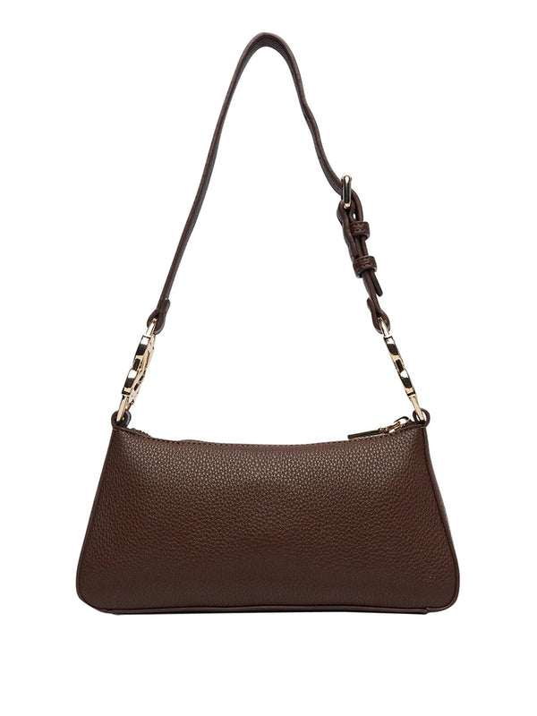MOSCHINO PRECOLLECTION Borsa A Tracolla Moschino Logo Frontale Marrone
