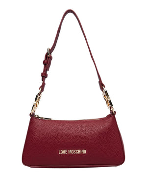 MOSCHINO PRECOLLECTION Borsa A Tracolla Moschino Logo Frontale Vino