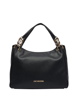 MOSCHINO PRECOLLECTION Moschino Borsa A Mano Logo Frontale Nero