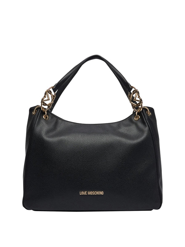 MOSCHINO PRECOLLECTION Moschino Borsa A Mano Logo Frontale Nero