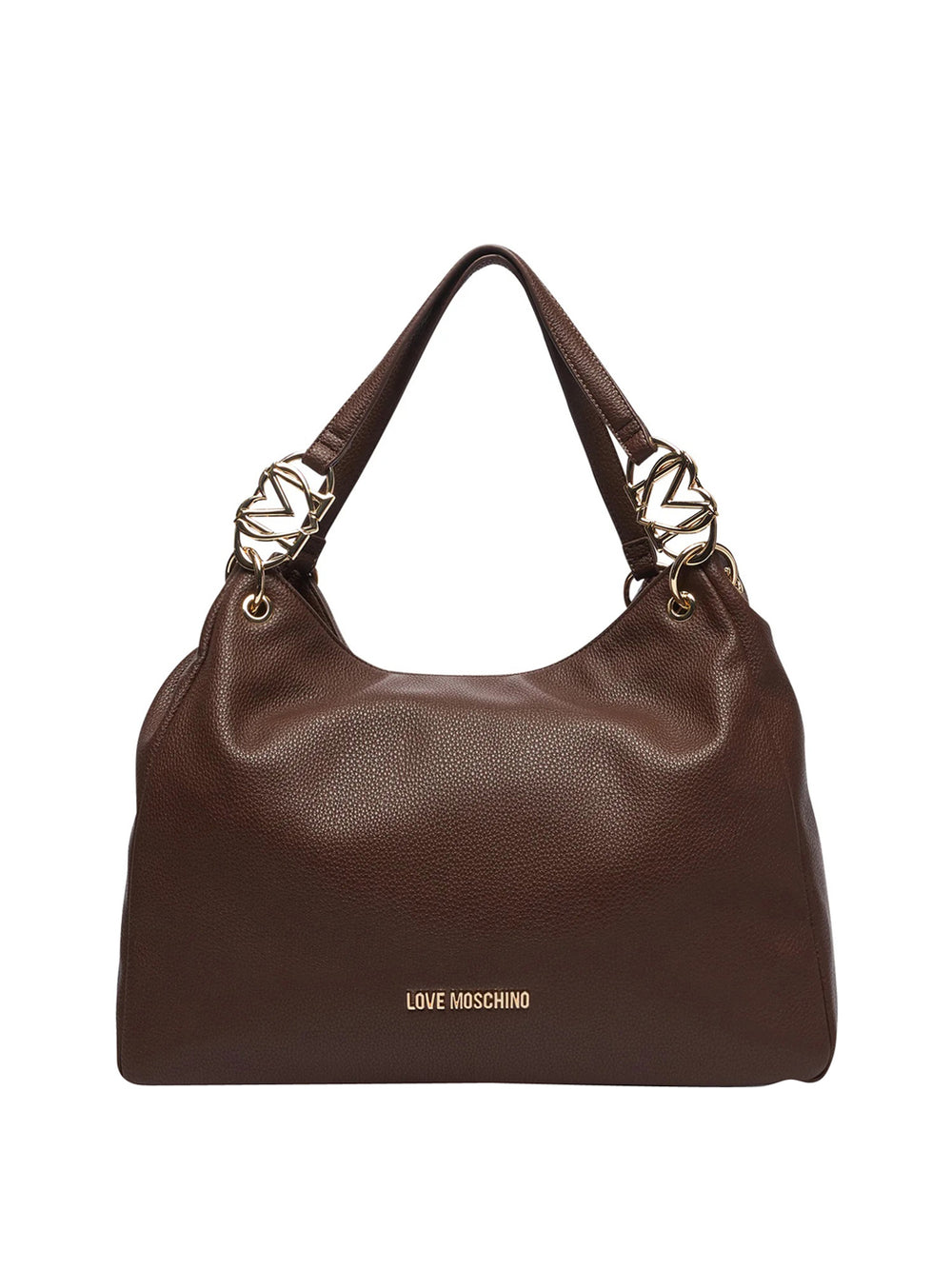 MOSCHINO PRECOLLECTION Moschino Borsa A Mano Logo Frontale Marrone