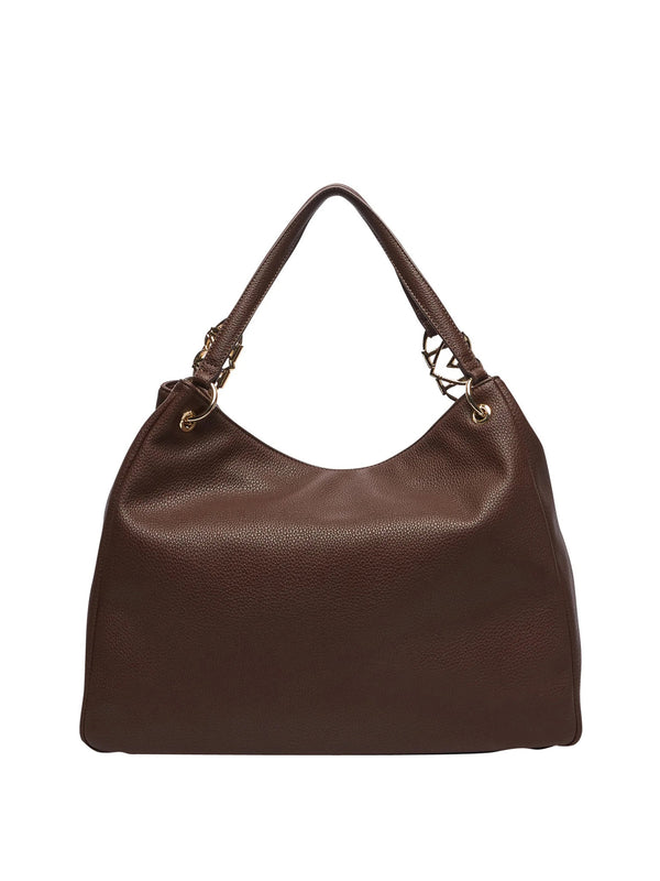MOSCHINO PRECOLLECTION Moschino Borsa A Mano Logo Frontale Marrone