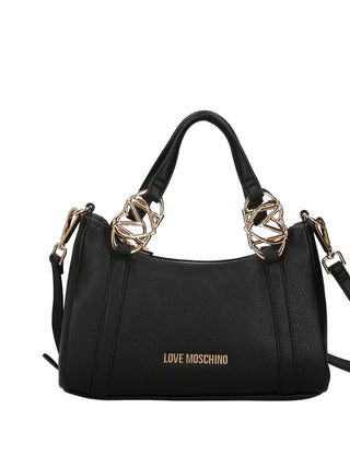 MOSCHINO PRECOLLECTION Borsa A Mano Moschino Logo Frontale Nero
