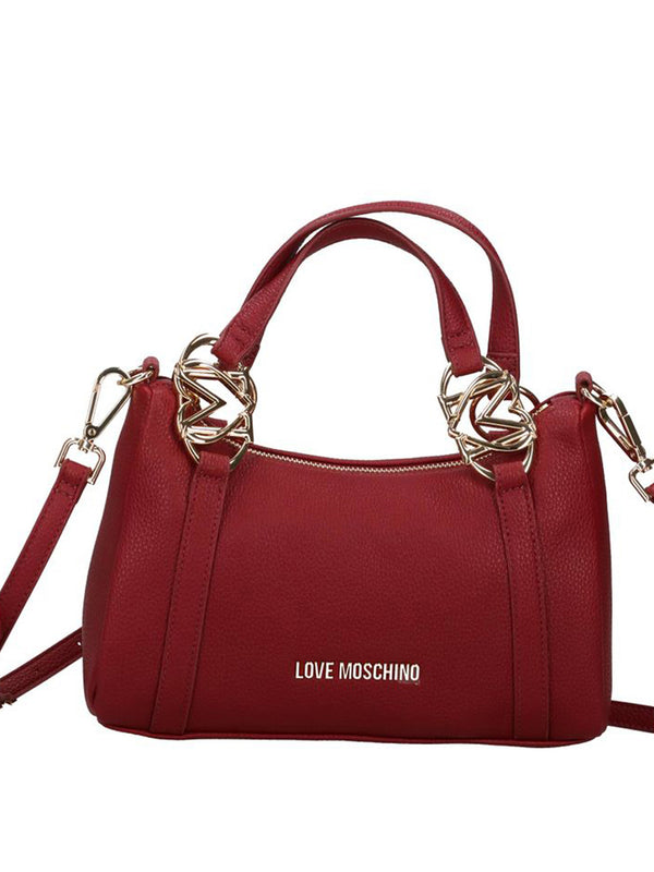MOSCHINO PRECOLLECTION Borsa A Mano Moschino Logo Frontale Vino