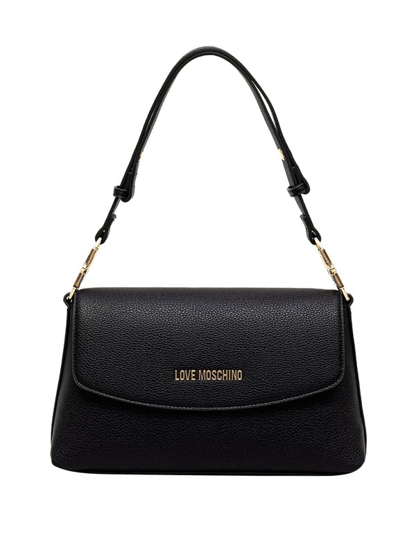 MOSCHINO PRECOLLECTION Borsa A Mano Moschino Logo Frontale Nero