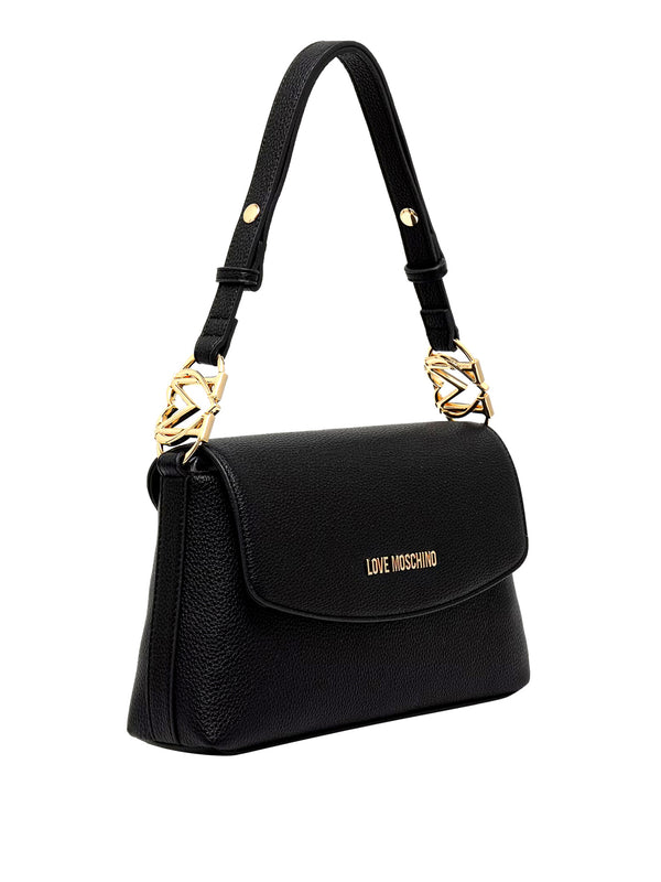 MOSCHINO PRECOLLECTION Borsa A Mano Moschino Logo Frontale Nero