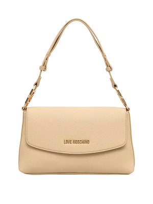 MOSCHINO PRECOLLECTION Borsa A Mano Moschino Logo Frontale Burro