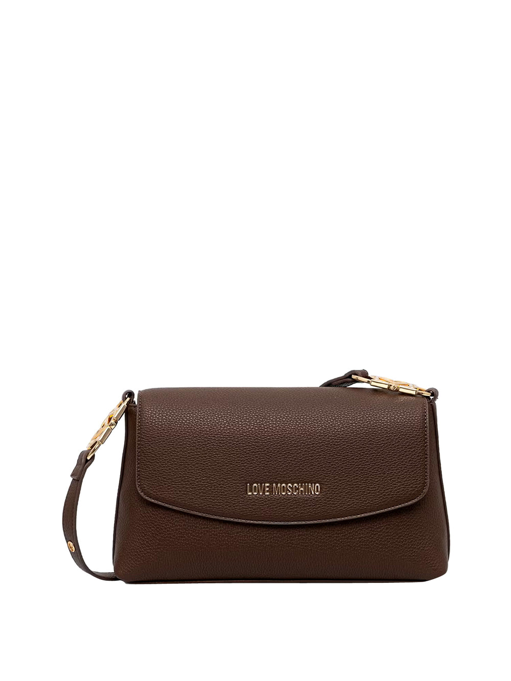 MOSCHINO PRECOLLECTION Borsa A Tracolla Moschino Logo Frontale Marrone