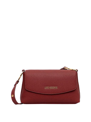 MOSCHINO PRECOLLECTION Borsa A Tracolla Moschino Logo Frontale Vino